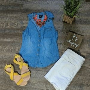 Wet Seal Women's | Jean Button Up | Sz XS